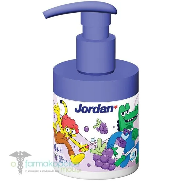 Jordan Παιδική Οδοντόκρεμα με Αντλία για Παιδιά 6-12 Ετών με Γεύση Φρούτων, 150ml