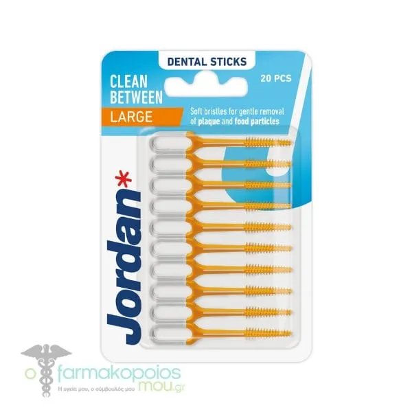 Jordan Clean Between Sticks Large Μεσοδόντια Βουρτσάκια, 20τεμ