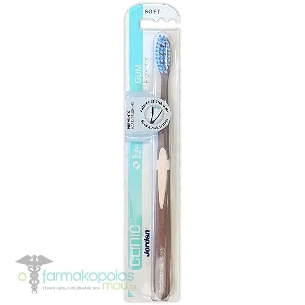 Jordan Clinic Gum Protector Soft Toothbrush, 1pc - Κάφε