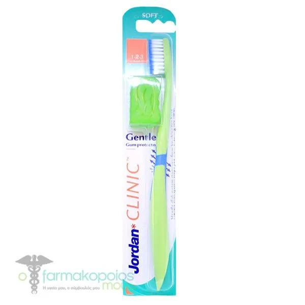 Jordan Clinic Gum Protector Soft Toothbrush, 1pc - Πρασινο