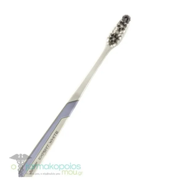 Jordan Expert White Medium Toothbrush, 1pc - Άσπρο-Μωβ