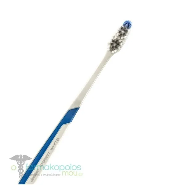 Jordan Expert White Medium Toothbrush, 1pc - Άσπρο-Μπλε