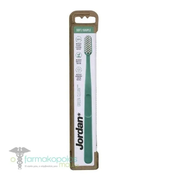 Jordan Green Clean Soft Toothbrush, 1pc - MINT
