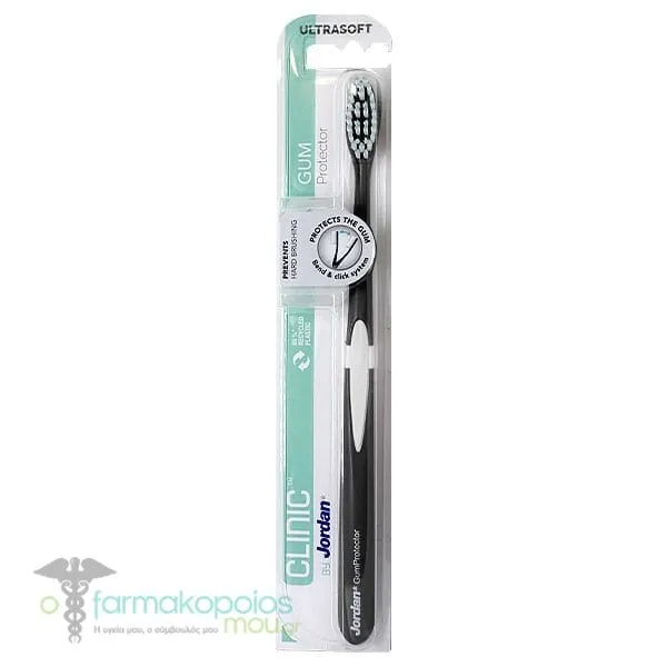 Jordan Clinic Gum Protector Ultrasoft Toothbrush, 1pc - 002 Μαύρο
