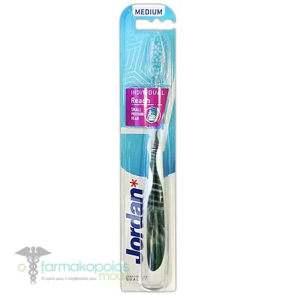 Jordan Individual Reach Medium Toothbrush, 1pc - 008 Λευκό