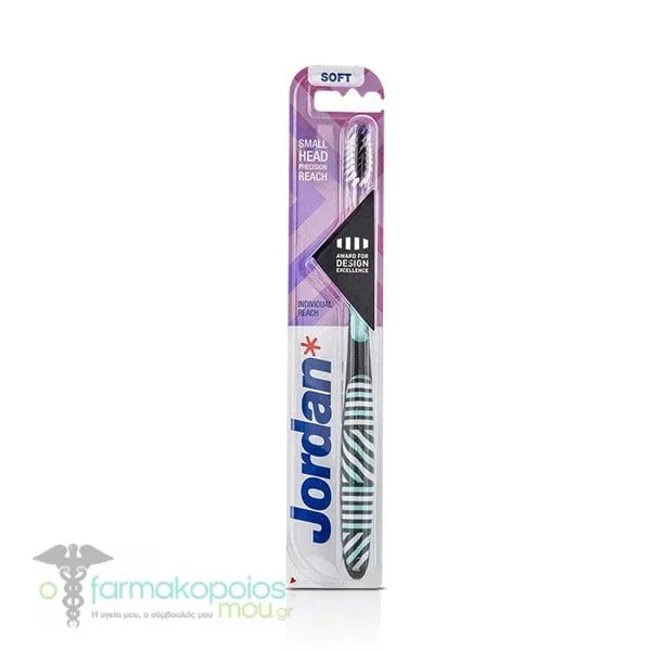 Jordan Individual Reach Soft Toothbrush, 1pc - 002 Μαύρο