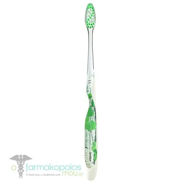 Jordan Individual Reach Soft Toothbrush, 1pc - Ασπρο-Λαχανί
