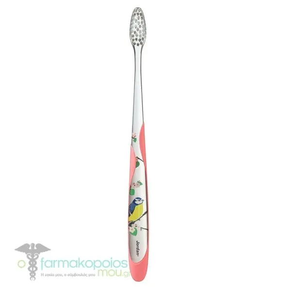 Jordan Individual Reach Soft Toothbrush, 1pc - Ρόζ-Διάφανο