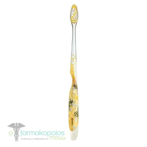 Jordan Individual Reach Soft Toothbrush, 1pc - Άσπρο-Κίτρινο