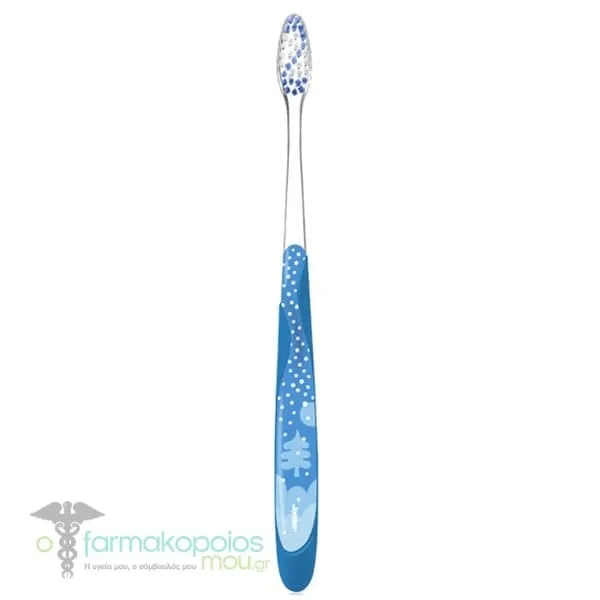 Jordan Individual Reach Soft Toothbrush, 1pc - Ανοιχτό Γαλάζιο