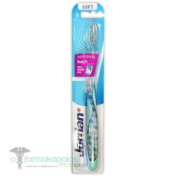 Jordan Individual Reach Soft Toothbrush, 1pc - Γαλάζιο