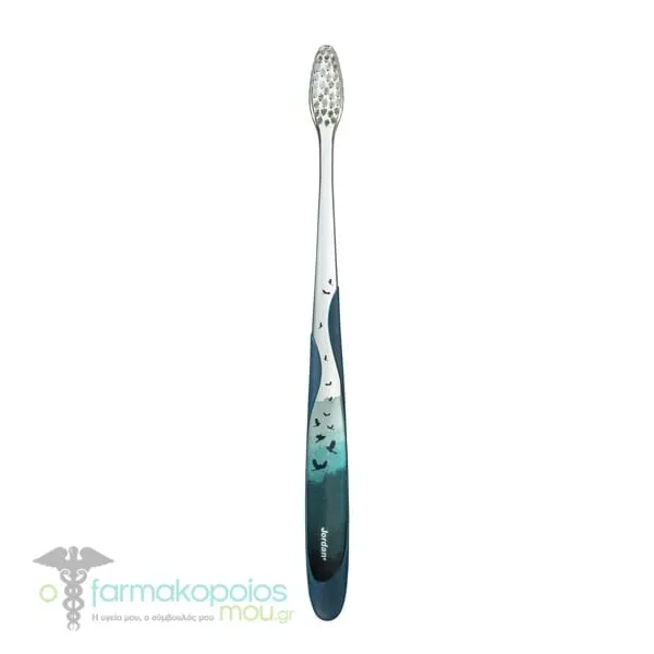 Jordan Individual Reach Soft Toothbrush, 1pc - Dark Blue-Διάφανο