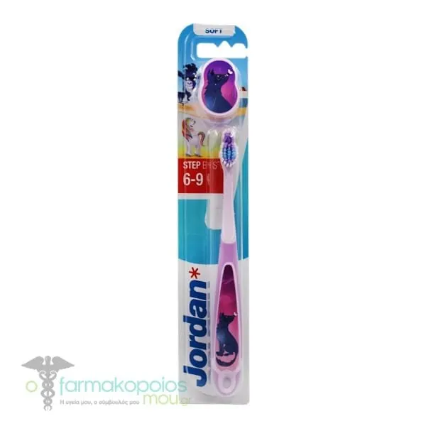Jordan Step 3 Kids Toothbrush (6-9Y), 1pc - Λιλά-Ανοιχτό Μωβ