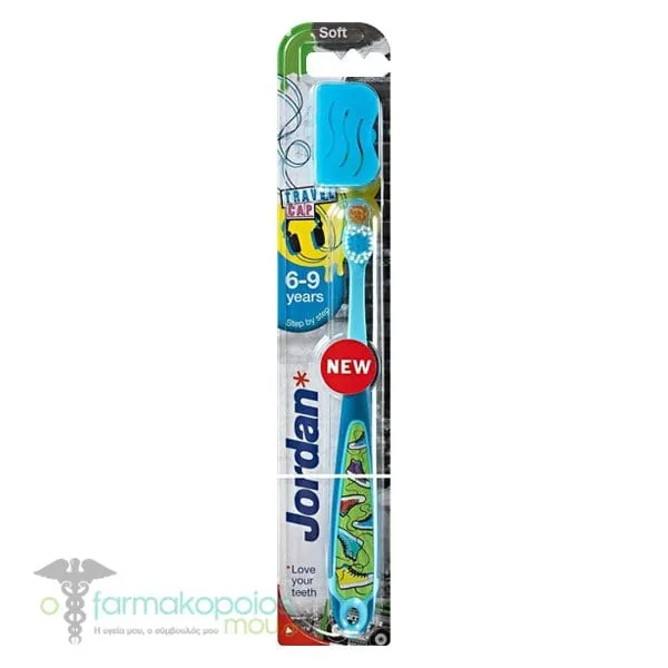 Jordan Step 3 Kids Toothbrush (6-9Y), 1pc - Μπλε-Γαλάζιο