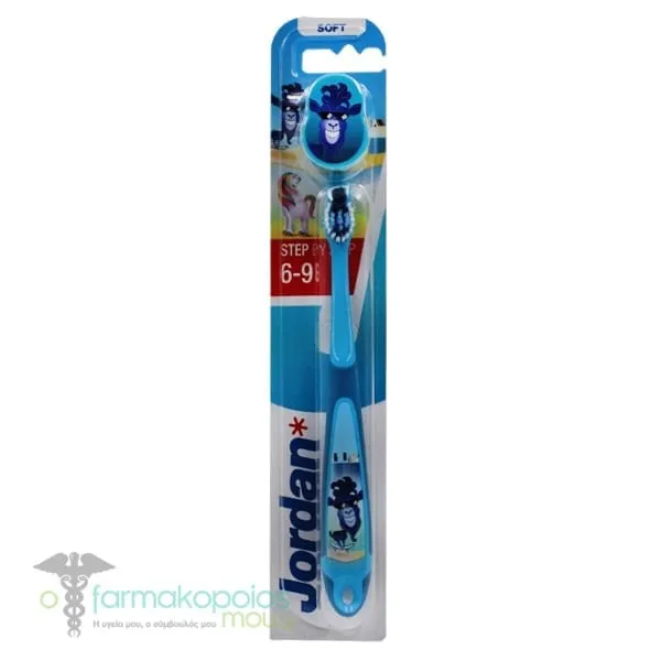 Jordan Step 3 Kids Toothbrush (6-9Y), 1pc - Γαλάζιο-Μπλε