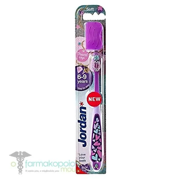Jordan Step 3 Kids Toothbrush (6-9Y), 1pc - Μώβ-Λιλά
