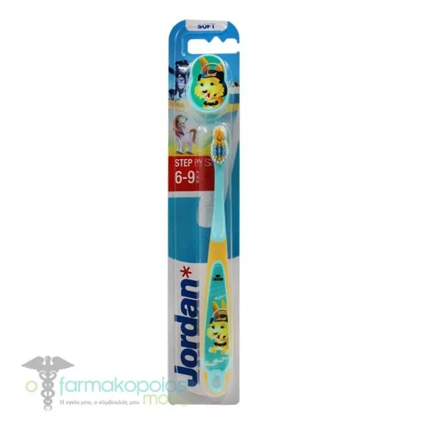 Jordan Step 3 Kids Toothbrush (6-9Y), 1pc - Ciel-Κίτρινο