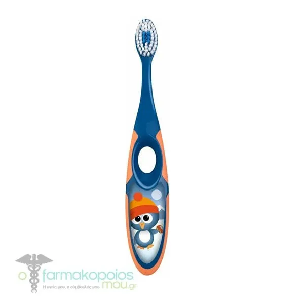 Jordan Step by Step Kids Toothbrush Soft 3-5Y, 1pc - Μπλε-Πορτοκαλί