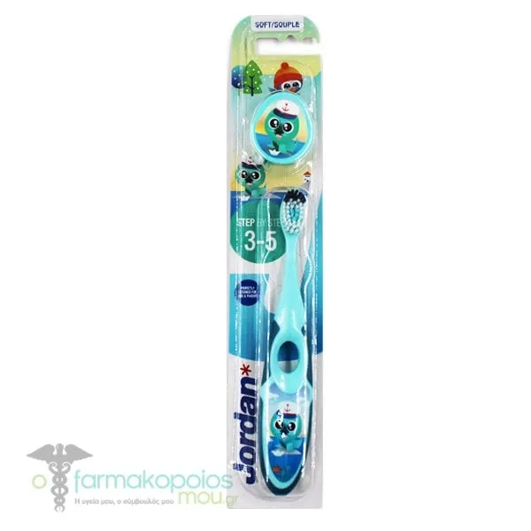 Jordan Step by Step Kids Toothbrush Soft 3-5Y, 1pc - Γαλάζιο-Μπλε