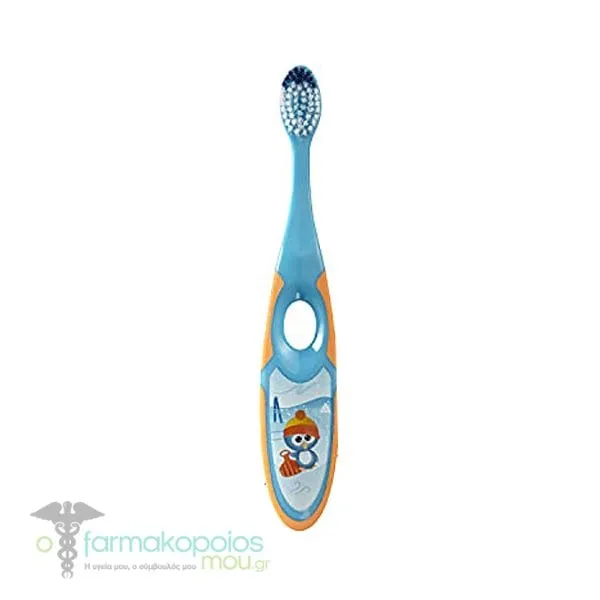 Jordan Step by Step Kids Toothbrush Soft 3-5Y, 1pc - Γαλάζιο-Πορτοκαλί