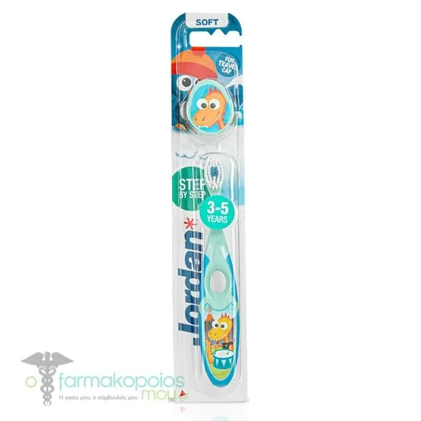 Jordan Step by Step Kids Toothbrush Soft 3-5Y, 1pc - Βεραμαν-Μπλε