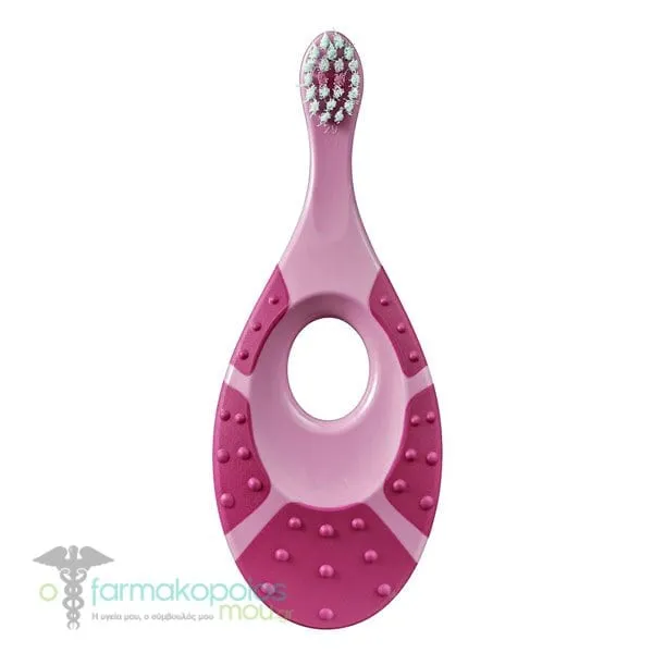Jordan Step by Step Extra Soft Baby - Kids Toothbrush (0-2Y), 1pc - Φούξια-Ροζ