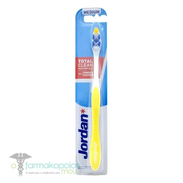 Jordan Total Clean Whole Mouth Clean Medium, 1pc - Κίτρινο