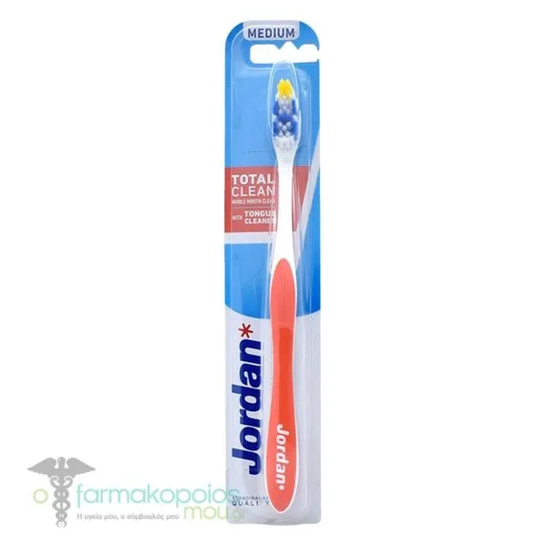 Jordan Total Clean Whole Mouth Clean Medium, 1pc - Κόκκινο