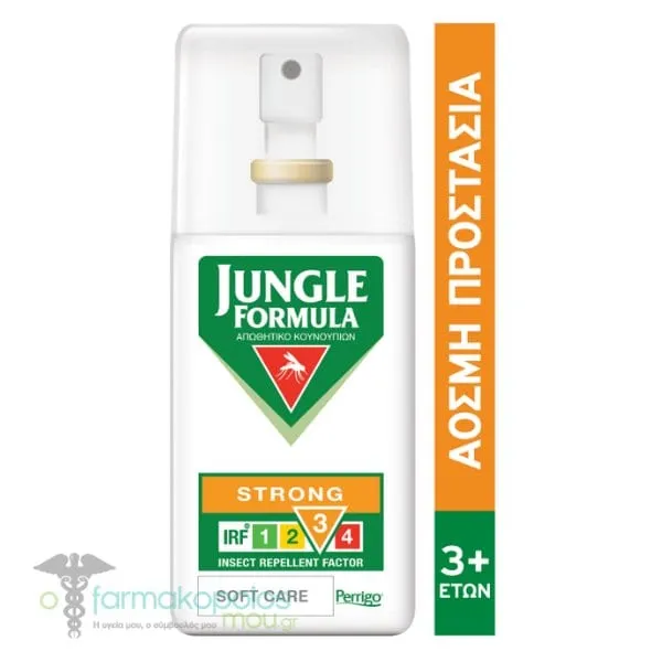 Jungle Formula Strong Soft Care Αντικουνουπικό Σπρέι, 75ml