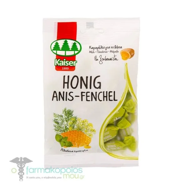 Kaiser Honig Anis & Fenchel Cough Drops, 90g