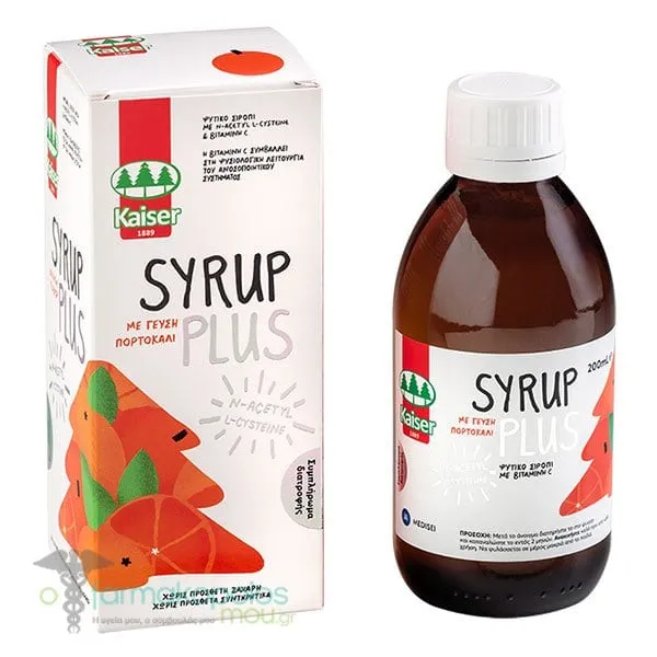 Kaiser Syrup Plus Orange for Sore Throat, 200ml