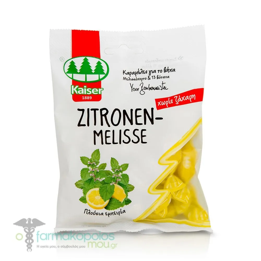 Kaiser Zitronen-Melisse Cough Candies with Melissa & 13 Herbs, 60g