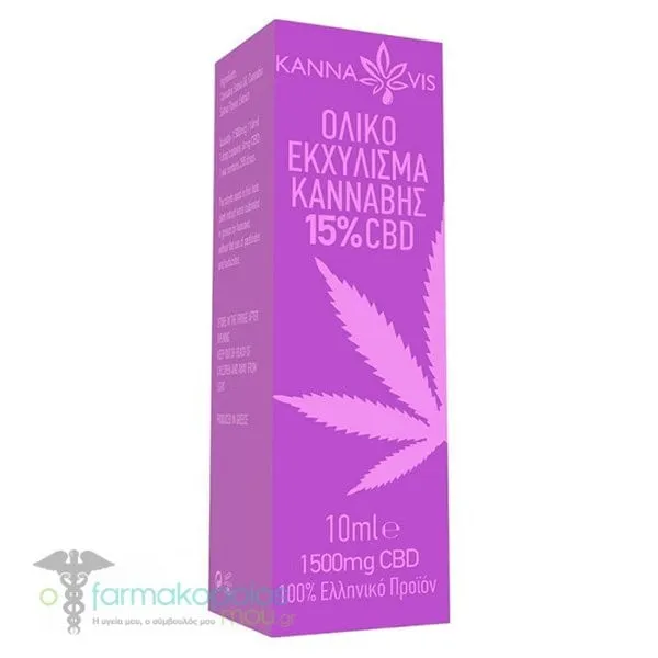 Kannavis Total Cannabis Extract 15% CBD, 10ml