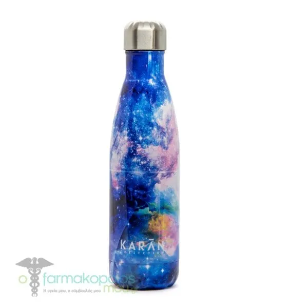 Karan All Day Blue Galaxy Stainless Steel Water Bottle, 500ml