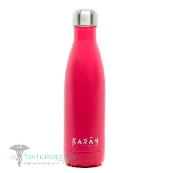 Karan All Day Fuchsia Stainless Steel Water Bottle, 500ml