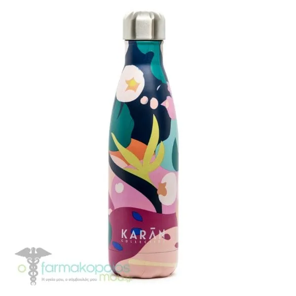 Karan All Day Multicolor Stainless Steel Water Bottle, 500ml