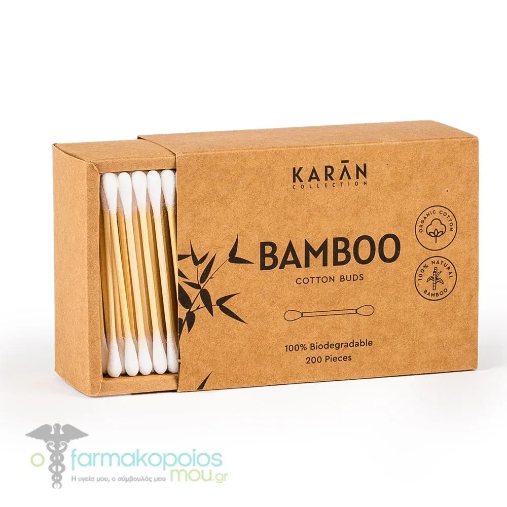 Karan Bamboo Cotton Buds, 200pcs