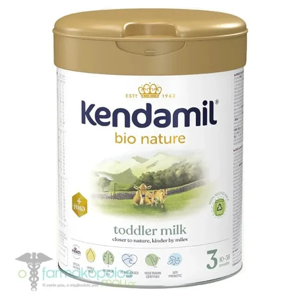 Kendamil Bio Nature Toddler Milk 3 +HMO 10-36m, 800g
