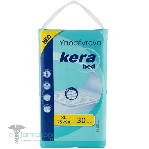 Kera Bed XL Υποσέντονα Μιας Χρήσης 75x90cm, 30τεμ
