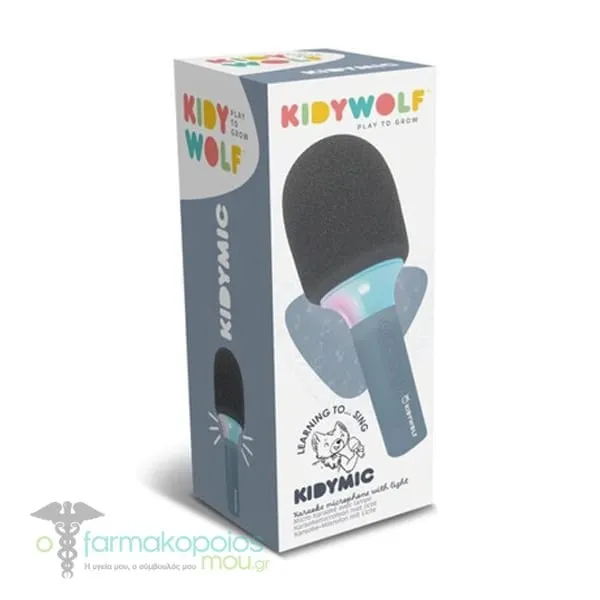 Kidywolf Karaoke Μικρόφωνο Επαναφορτιζόμενο με Φως &amp; Bluetooth, 1τεμ