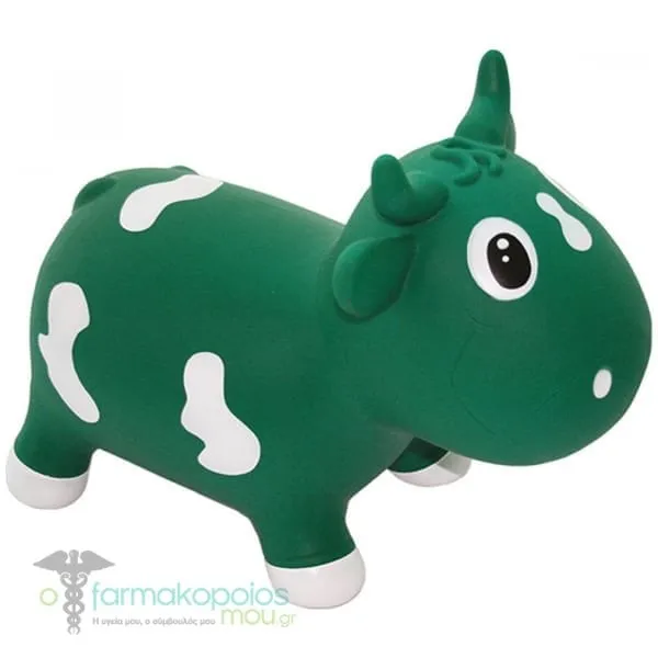 Kidzz Farm Jumping Animals Milk Cow Bella, 1pc - Πρασινο
