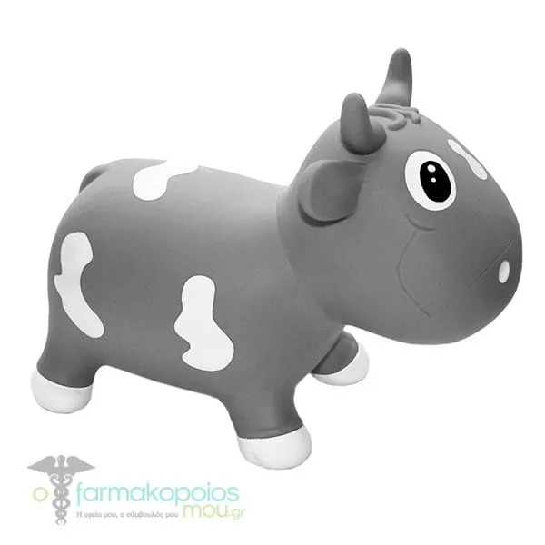Kidzz Farm Jumping Animals Milk Cow Bella, 1pc - Γκρί
