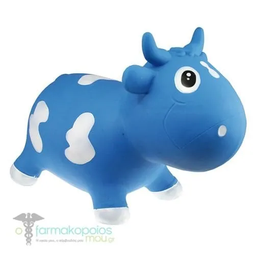 Kidzz Farm Jumping Animals Milk Cow Bella, 1pc - Μπλέ