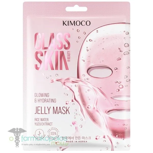 Kimoco Glass Skin Glowing & Hydrating Jelly Mask, 1pcs
