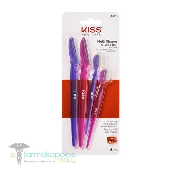 Kiss Multi Shaper Shape & Trim Brows Trimmer, 4pcs