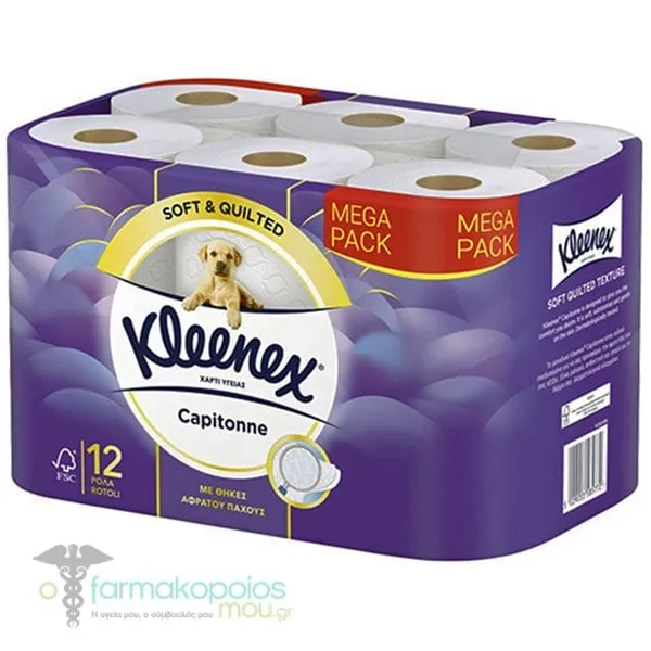 Kleenex Χαρτί Υγείας Capitonne, 12τεμ