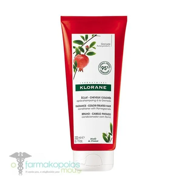 Klorane Pomegranate Conditioner for Color-Treated Hair, 200ml