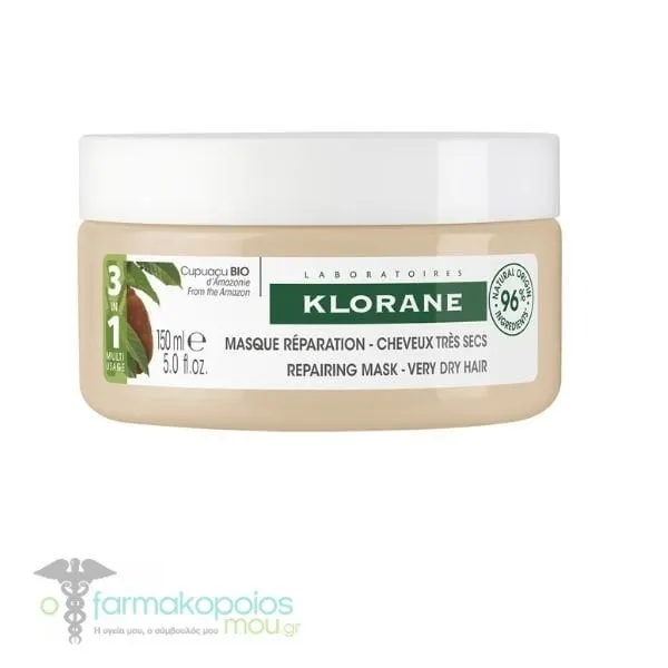Klorane Repairing Mask with Organic Cupuacu Butter, 150ml
