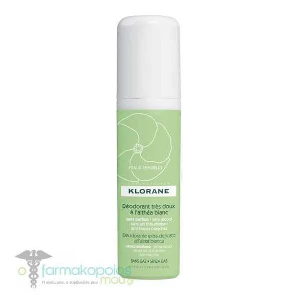 Klorane Spray Deodorant 24h with White Althea, 125ml