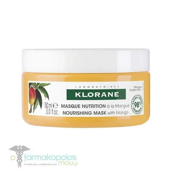 Klorane Nourishing Hair Mask with Mango, 150ml